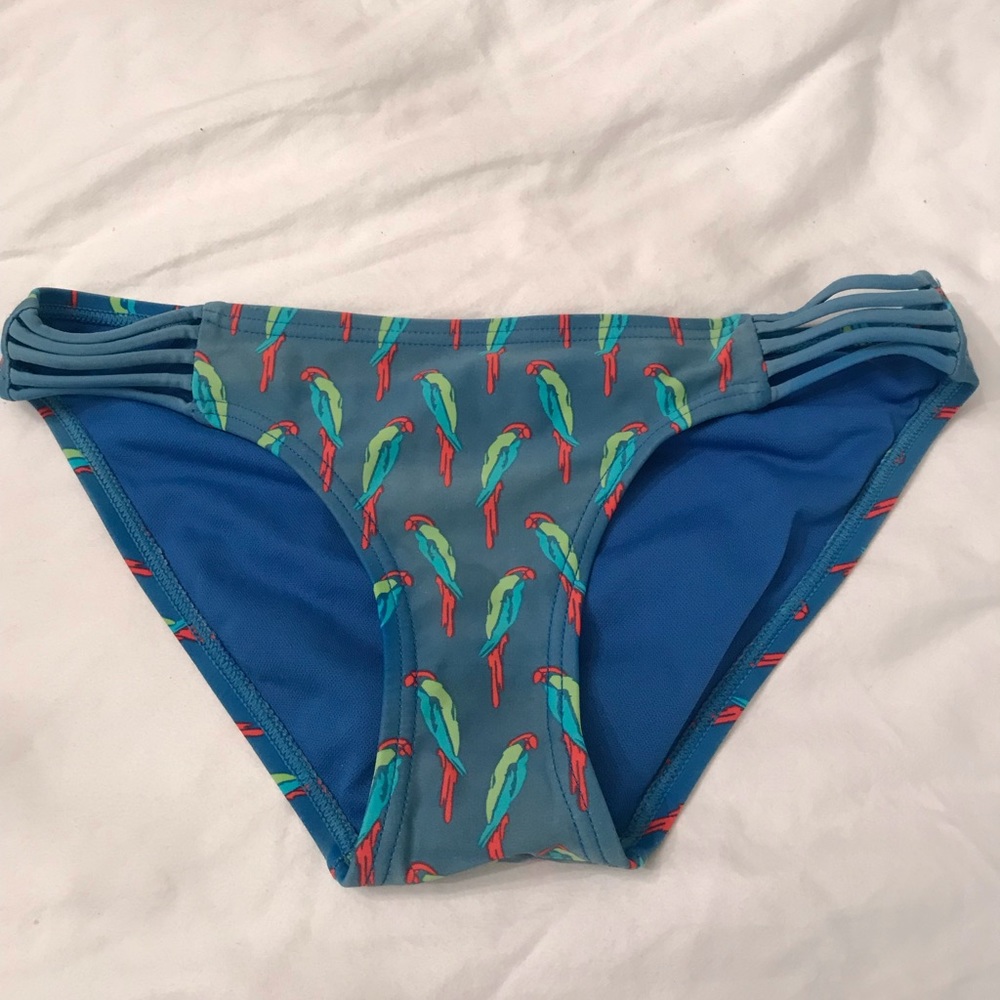 blue bikini bottoms